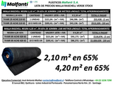 Malla Raschell (verde y negra)